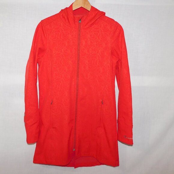 Cloudveil S Red Soft Shell Fleece Lined  hooded water resistant Jacket Coat - Picture 1 of 15